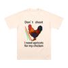 Dont Shoot I Need Apricots for My Chicken Cartoon Print T Shirt Arc Raiders Hot Game Tee Shirt Men Women Cotton Short Sleeve Top