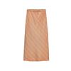 Summer New Product Women's Clothes Simple Lace Trim Linen Blended Mid Waist A- line Hem Midi Dress 4786111