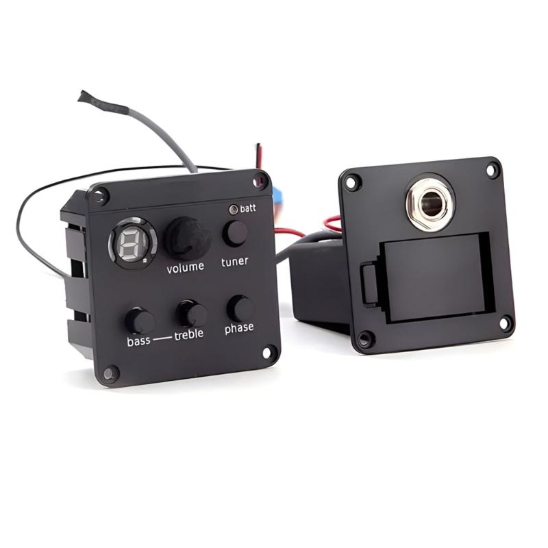 Звукосниматель для акустической гитары с тюнером Звукосниматель для гитары ISYS+ Системы предусилителя с эквалайзером Звукосниматель для фолк-гитары Коробка эквалайзера Эквалайзер Долговечный