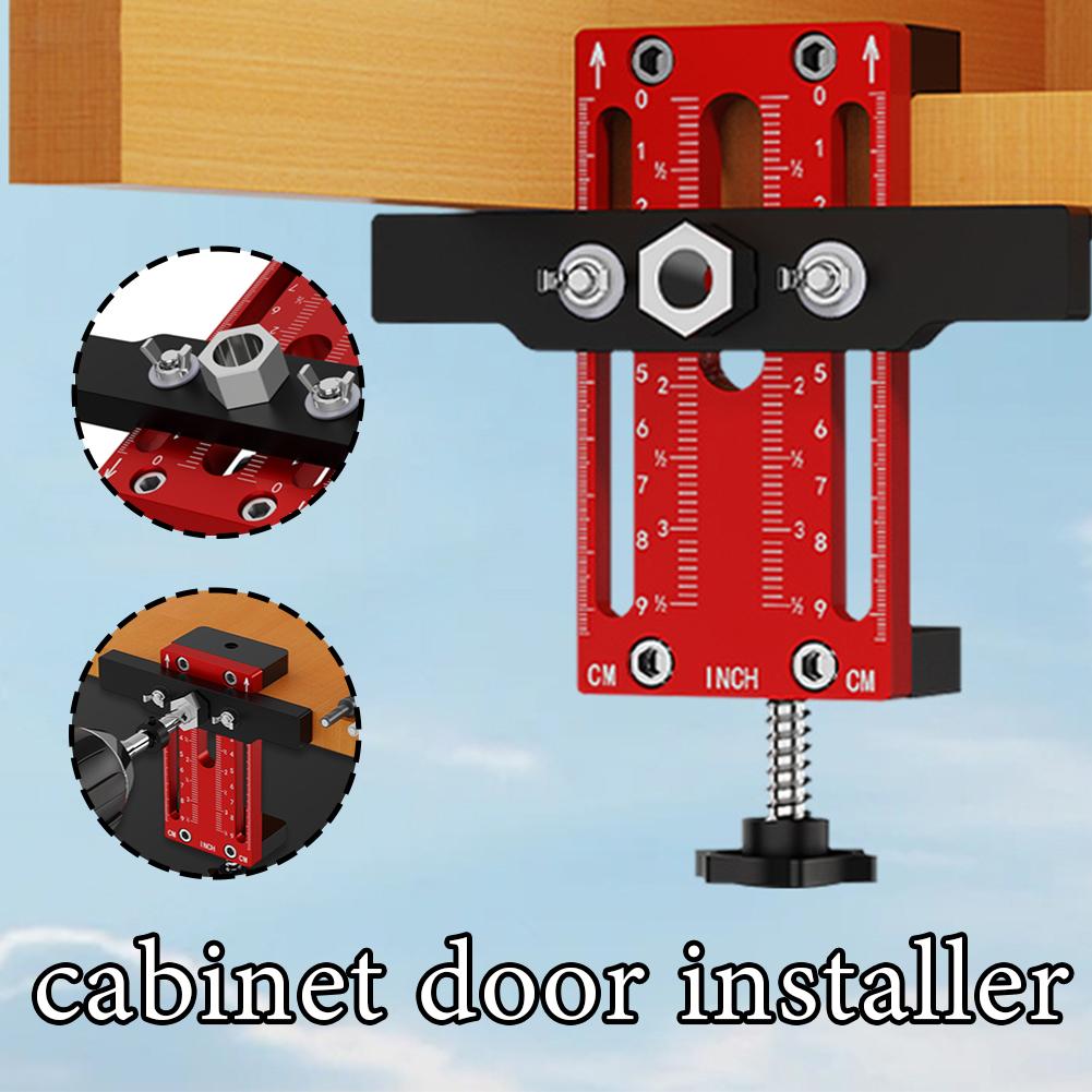 Cabinet Door Mounting Jig, with Support Arm&Clamp, Tool Frame Body Face with Alloy For Installi H4T4