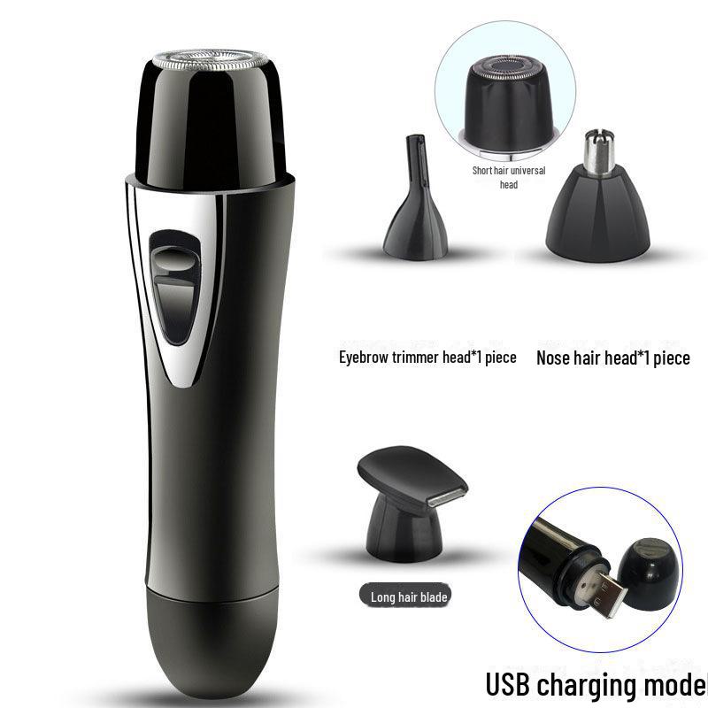 USB Rechargeable 4-in-1 Painless Electric Shaver & Hair Removal Device