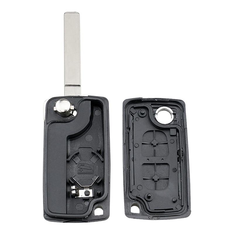2-кнопочный автомобильный чехол-брелок с дистанционным управлением для Peugeot Partner Citroen Berlingo C3 Picasso 2009 2010 2011-2016, запасные аксессуары