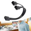 4Pin Fan Extension Cable 1 to 2 4Pins PWM Splitter for PC Motherboard, 13cm Total Length, Durability Designing