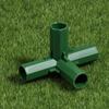 10Pcs 16MM PVC Stable Support Green Heavy Duty Greenhouse Frame Building Connector Right Angle 3 4 5-way Connector Garden Tool