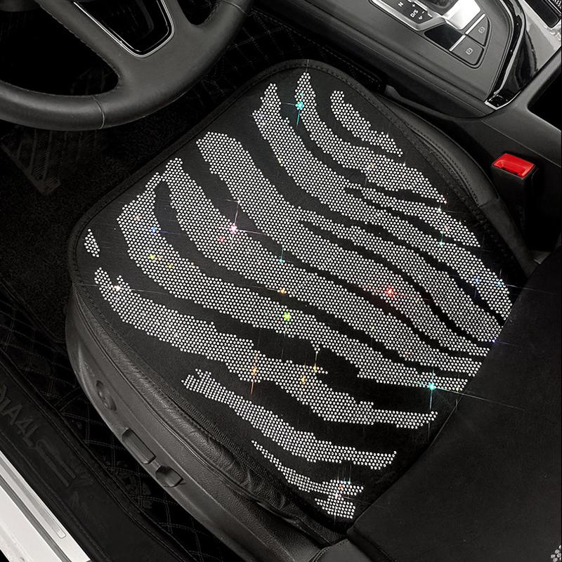 Роскошный блестящий чехол на сиденье автомобиля из ледяного шелка, нескользящий дышащий прохладный коврик на спинку сиденья, универсальный универсальный летний коврик для салона, блестящий