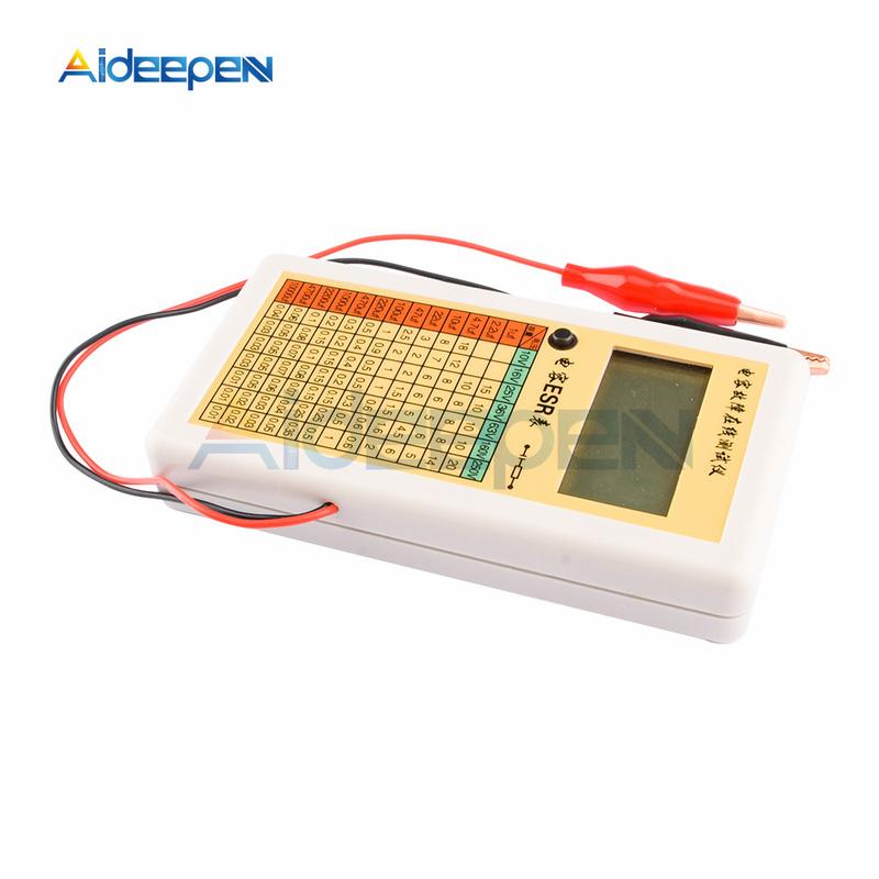 LCD Digital Capacitor ESR Meter Transistor Tester Internal Resistance Meter Test In Circuit for Electrican Tool Power Supply