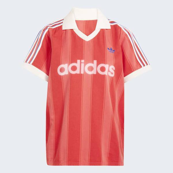 adidas Женская свободная трикотажная майка с V-образным вырезом