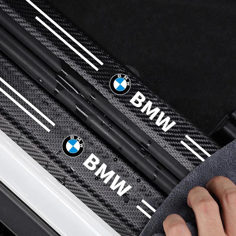 MAKKG1 New 2025 Car Interior Door Sill Strip Carbon Anti-Scratch Protector Sticker For BMW E46 E90 E60 F30 F10 E39 E36 F20 E87 E90 G30