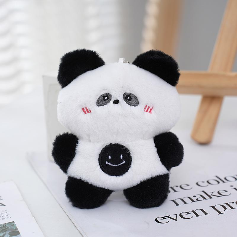 Smiling Lovable Plush Animal Keychain Soft And Delicate Valentines Gift Charm