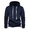 2025 Autumn and Winter New Men's Long Sleeved Hooded Sweatshirt Trend Versatile Fleece Warm Sweatshirt