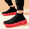 New Men's Shoes Socks Shoes Fly-woven Mesh Breathable Couple Single Shoes Foreign Trade Large Size Soft Sole Sports and Leisure Shoes
