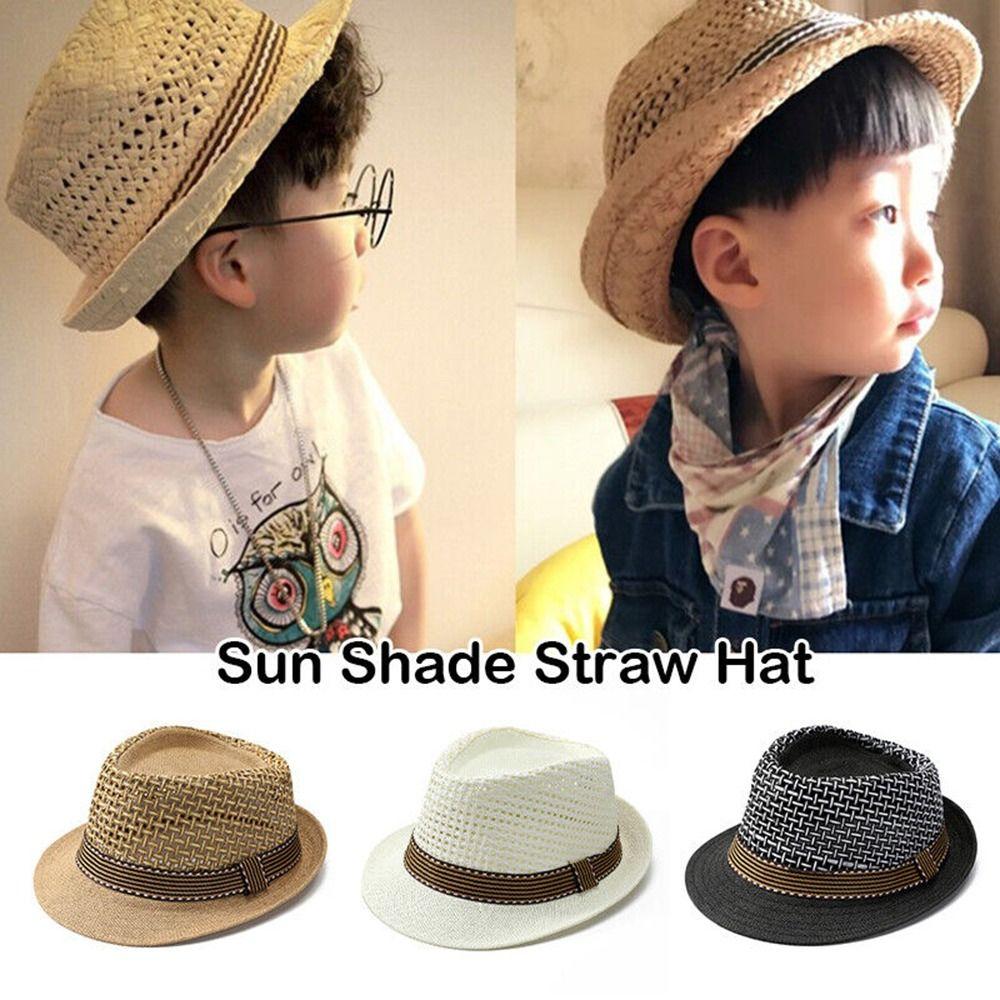 Short Brim Sun Cap Breathable Floral Hat Outdoor Straw Fedora Hat  Summer