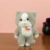 Soft Animal Little Cat Keychain Fluffy Stuffed Kitten Keyring  Backpack Decor
