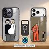 Чехол-бампер J-Jean J-Jullien Минималистичное искусство Магнитный Для iPhone17 16 15 14 13 12 Pro Max Для Magsafe Беспроводная зарядка Обложка