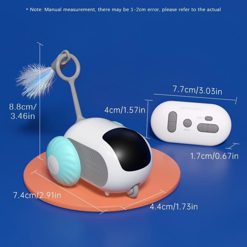 Smart Running Car Remote Control Electric Cat Toy Entertainment Pet Mouse Interactive Feather Cat Toy Cat Toy