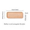 Wooden Dish Decor Tray Japanese Tableware Solid Wood Plate Fruit and Hotel Barbecue and Wooden Dining Plate Rubber Wooden Tray