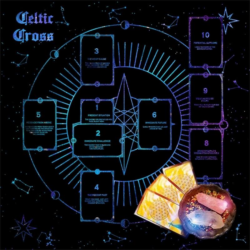 Скатерть для гаданий, Скатерть для чтения карт, Астрология, Карты Таро, Скатерть для алтарей, Аксессуары для настольной игры для гаданий