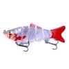 New 18g Multi-Jointed Micro Fish Lure, 6 Sections, Bionic Design for Bass and Asp Fishing.