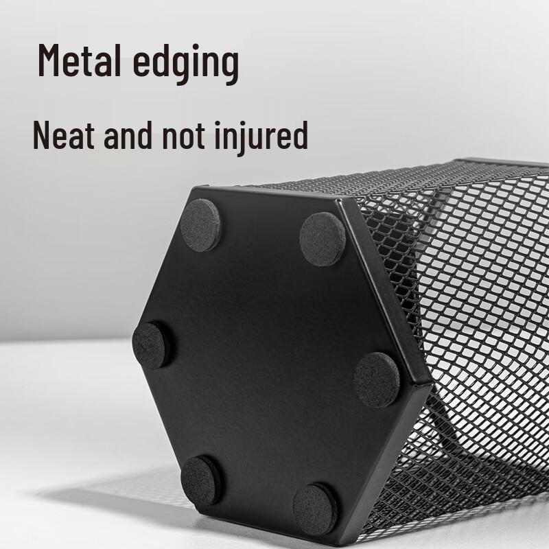 Deli Hexagonal Metal Pen Holder