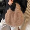 New Imitation Fox Fur Small Bag Plush Underarm Shoulder Bag Hand Carry Storage Bag Autumn and Winter Women's Handbag Bag