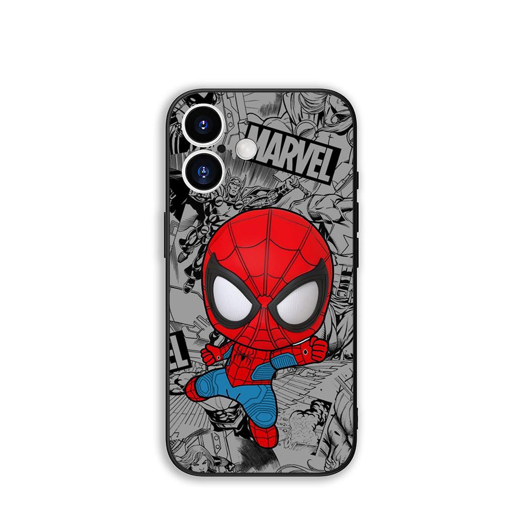 Для Apple iPhone 16 15 14 Plus 13 12 Mini 17 Pro Max + ProMax 16E Air 15+ Чехол для телефона Marvel Человек-паук Человек-паук Чехол