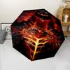 World of Warcraft characters2 Print Automatic Umbrella, 8 Rib Iron Frame, Plastic Handle, Suitable for Outdoor Travel &Daily , Ideal Gift