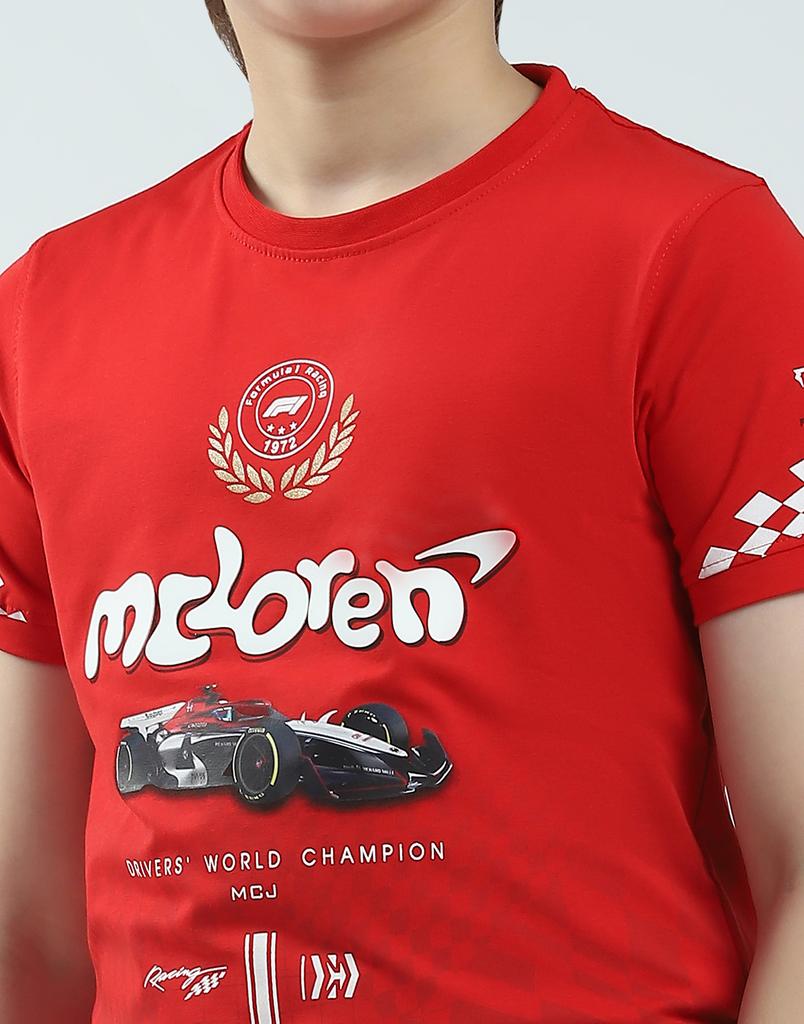 MONTE CARLO Мужская футболка стандартного кроя с принтом и рукавом до локтя