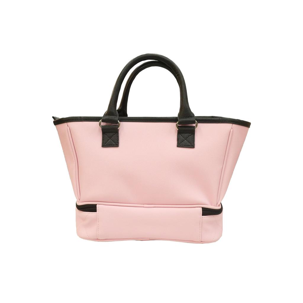 Marushin Tote Bag Disney Minnie Mouse Line Ribbon Round Bag Golf Cool Synthetic Leather 2335035600