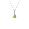 Ожерелье - - AAA+ пресноводный культивированный жемчуг - Tonic Green - серебро 925 пробы - 42 см
