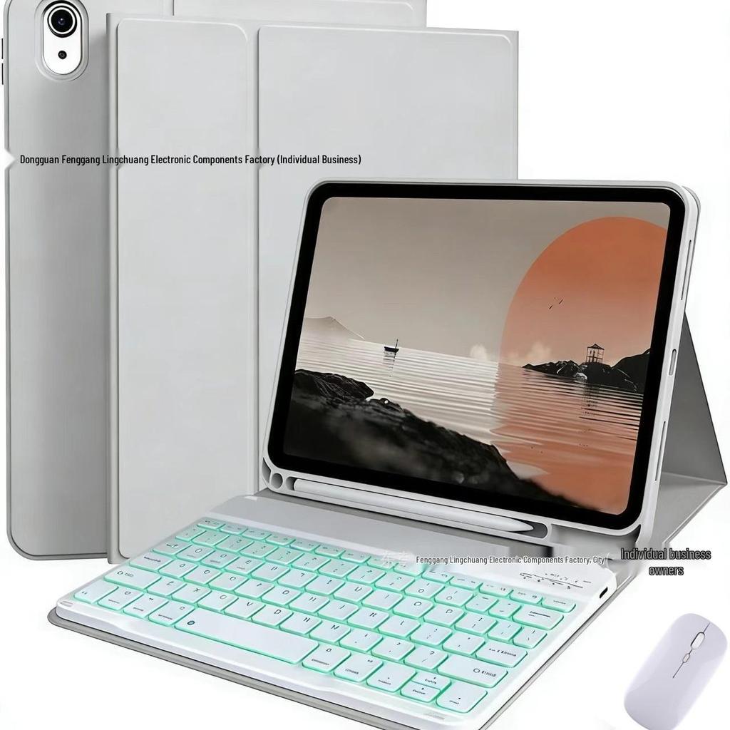 Универсальный защитный чехол для iPad 11 с Bluetooth-клавиатурой с подсветкой для iPad Pro 11/Air 7.