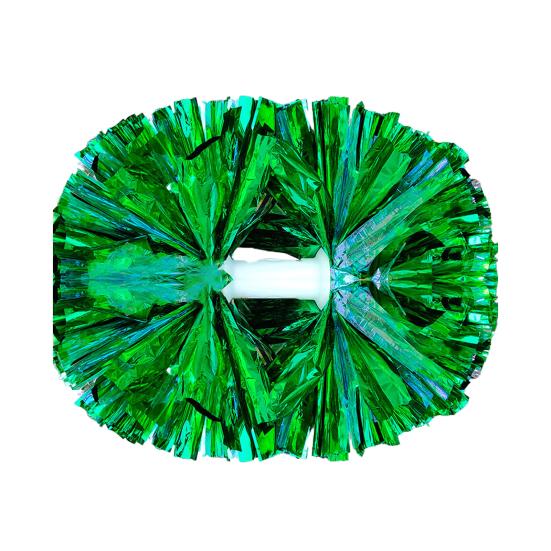 Yousheng Double-headed Metallic Pom Poms Cheerleading Flower Ball with Handle Team Sports Spirit Party Kids Adults Cheer Pompoms