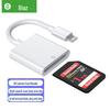 Biaz SD Card Reader & OTG Adapter for SLR, External TF & Lightning