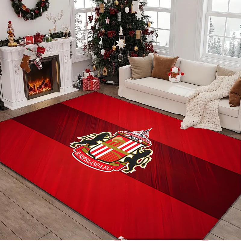1PC rug Sunderland football Carpet, Chair Rug,Area Rug for Office Bedroom living rooms bedroom, Doormat decor Christmas fan gifts
