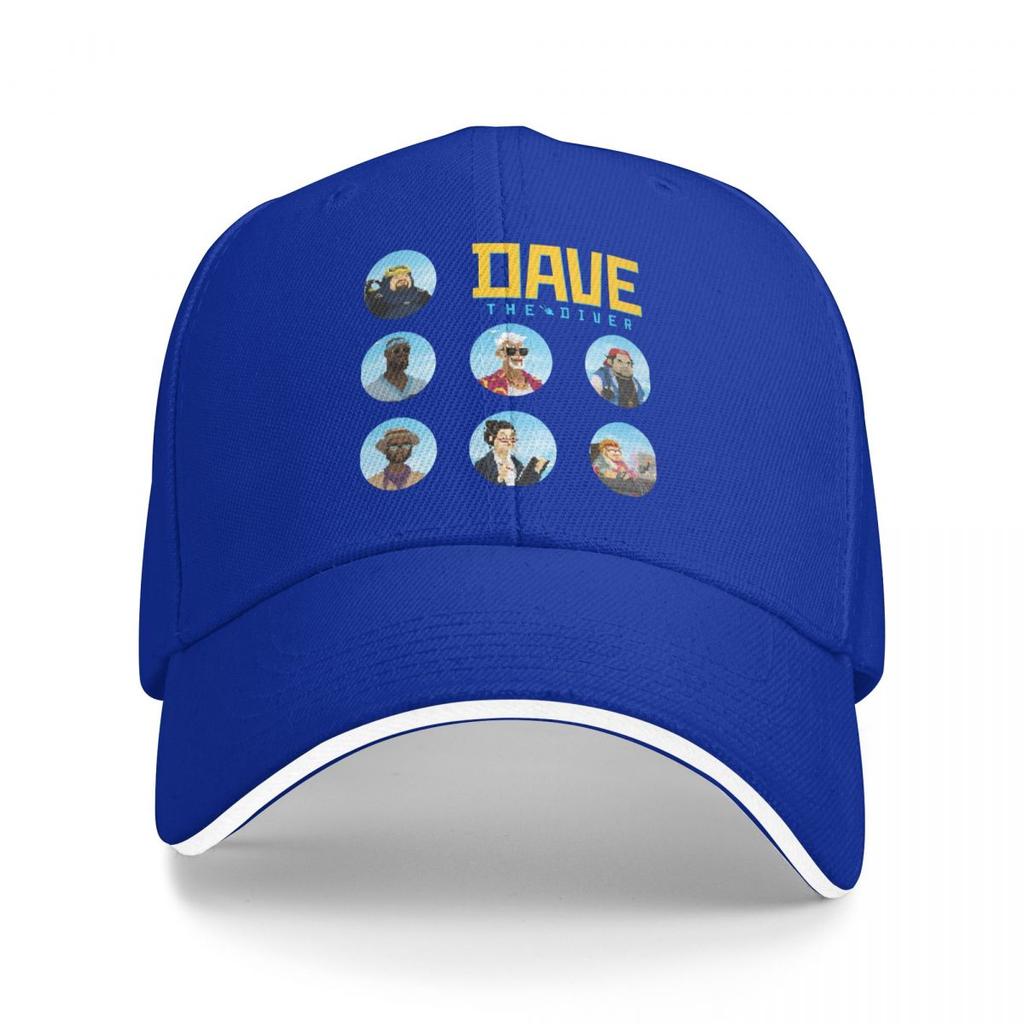 Baseball Caps Dave The Diver Characters Customized Female Male Outdoor Spring Hats