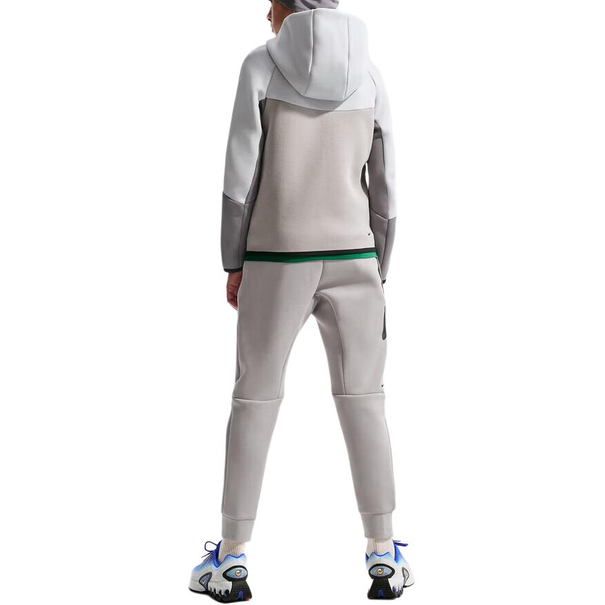 Nike Толстовка с капюшоном на молнии Sportswear Tech Fleece для детей старшего возраста Светлый железный рудник HV5867-025