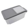 10KG Transparent Rice Storage Box Rice Dispenser Container Slide Cover Grain Storage Bucket with