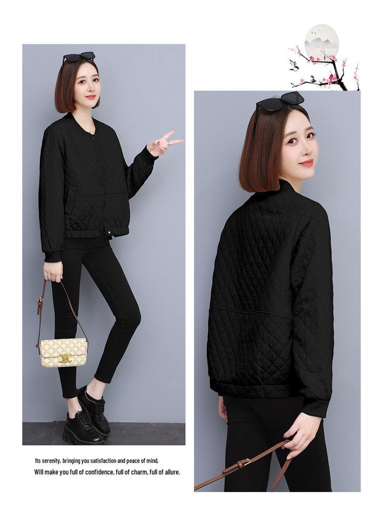 Женская клетчатая бейсбольная куртка с длинным рукавом, Весна/Осень 2024, Мода в европейском стиле.