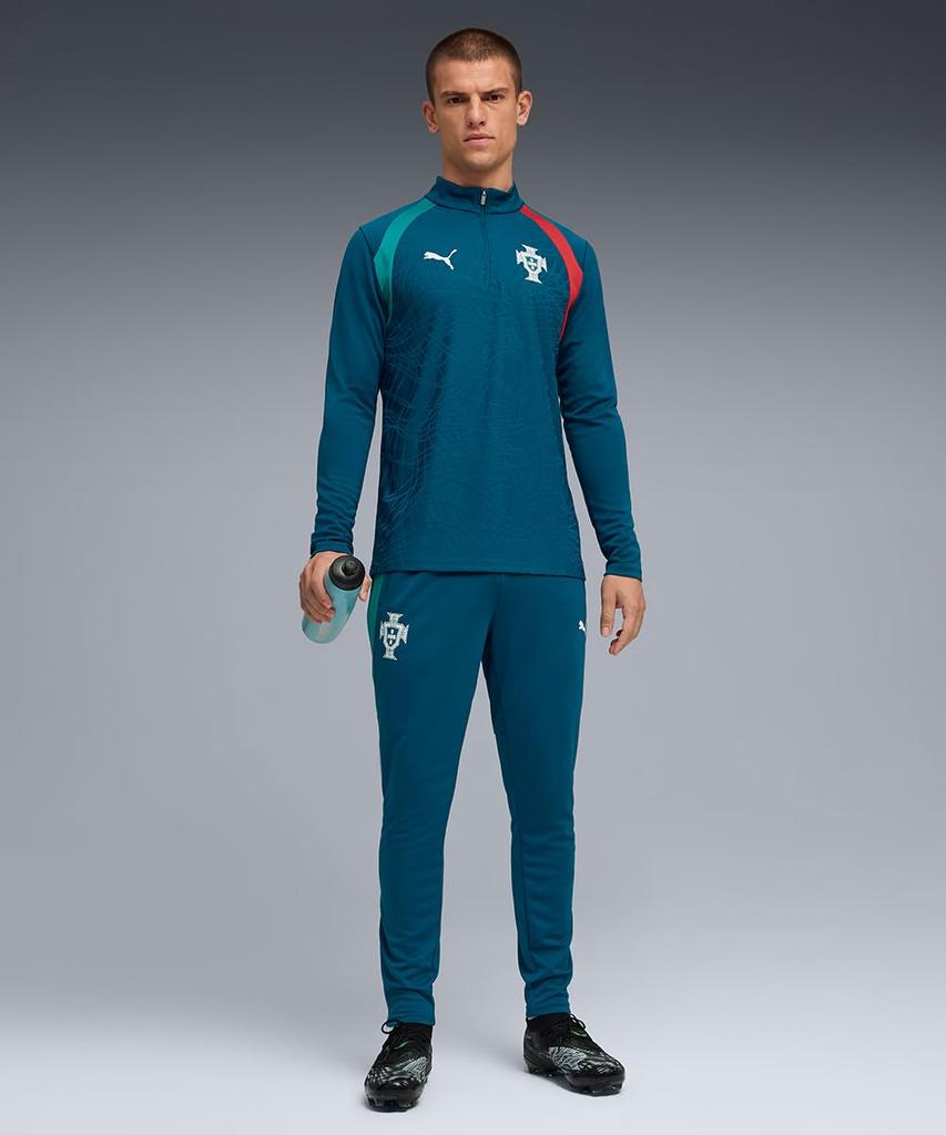 Спортивная кофта FPF TR с молнией 784772 Ocean Mist [Puma] Мужская, с молнией на 1/4, Tropic/Silver (15)