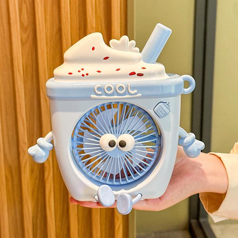 High-Value Cute Ice Cream Style USB Portable Fan – Handheld & Desktop Gift