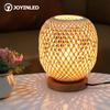 Bohemian Hand-woven Natural Bamboo Table Lamps Vintage Vine Rattan Decorative Desktop Lights for Study Teahouse Bedside