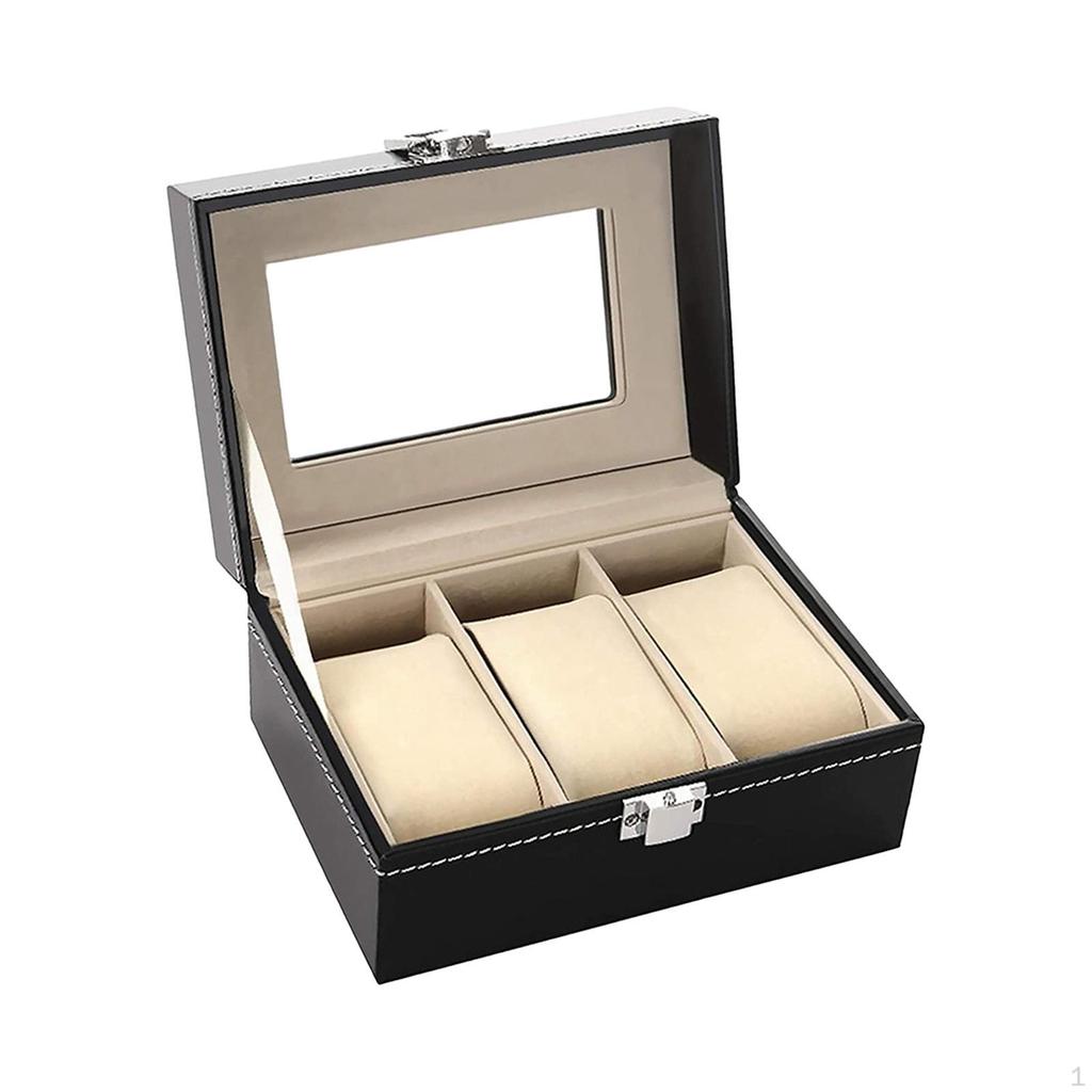 Timepiece Storage Box: Elegant Wooden Organizer for Watches and Jewelry