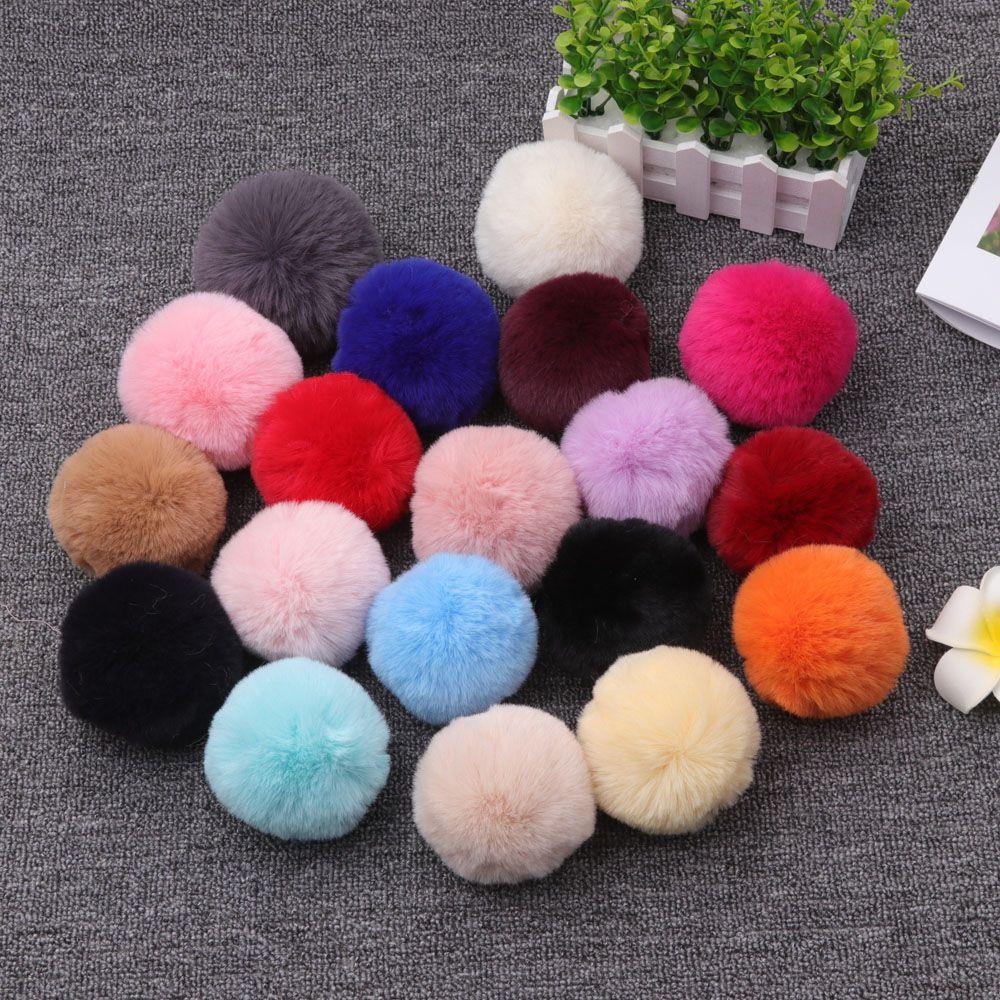 Мягкий для женщин пушистый мех ювелирные изделия меховой шар помпон брелок модные аксессуары брелок брелки