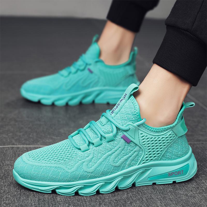 Men's Shoes Spring New Foreign Trade Soft Bottom Breathable Casual Shoes Flying Woven Casual Sports Shoes