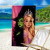 Ultra-Soft Beach Towel with Wicked Theme,Ideal for Pool - Camping, Diving - Perfect Travel Essential, Vibrant Beach Towel.