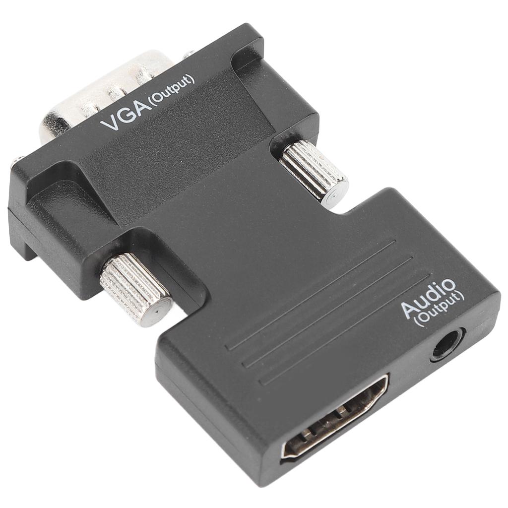 Мультимедийный интерфейс HD Female to VGA Male Converter с аудиокабелем 3,5 мм для ноутбуков, ПК, мониторов