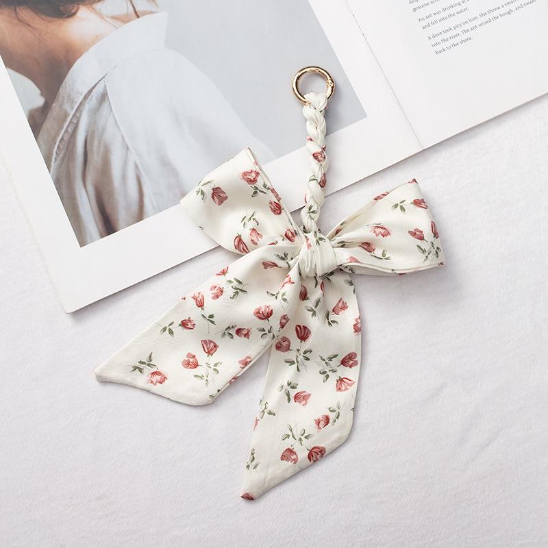 Detachable Bowknot Scarf Ribbon Bag Strap Charm