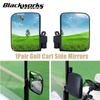 1 пара универсальных боковых зеркал для гольф-каров, складное зеркало заднего вида для Ezgo Club Cars Yamaha Star Zone, сменные аксессуары