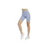 High-Waist Tight Cycling Shorts Women Bottoms Slate-Gray Blue DQ5995-493