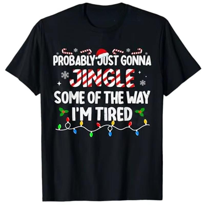 Bigfoot Santa Christmas Tree Lights Funny Xmas Sasquatch TShirt Gifts Mens Fashion Family Pajamas Graphic Outfit for Christmas