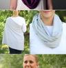Solid Cotton Seamless Infinity Scarf, Shawl & Nursing Cover